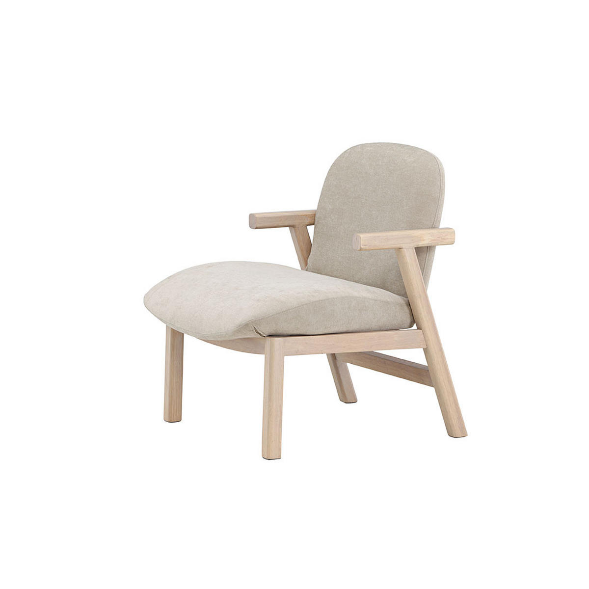 SESSEL, Rile, Beige, Polyester, 67 x 74 x 77 cm - Beige, Textil (67/77/74cm) - ebuy24