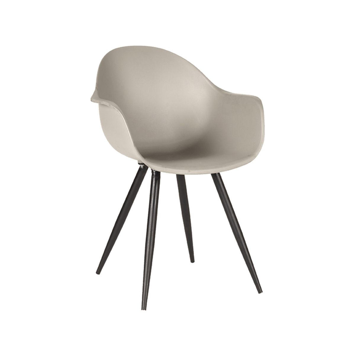 ESSZIMMERSTUHL Luca Weiß 54/85/58 cm 2er-Set - Beige, Kunststoff (85/58/54cm) - LABEL51