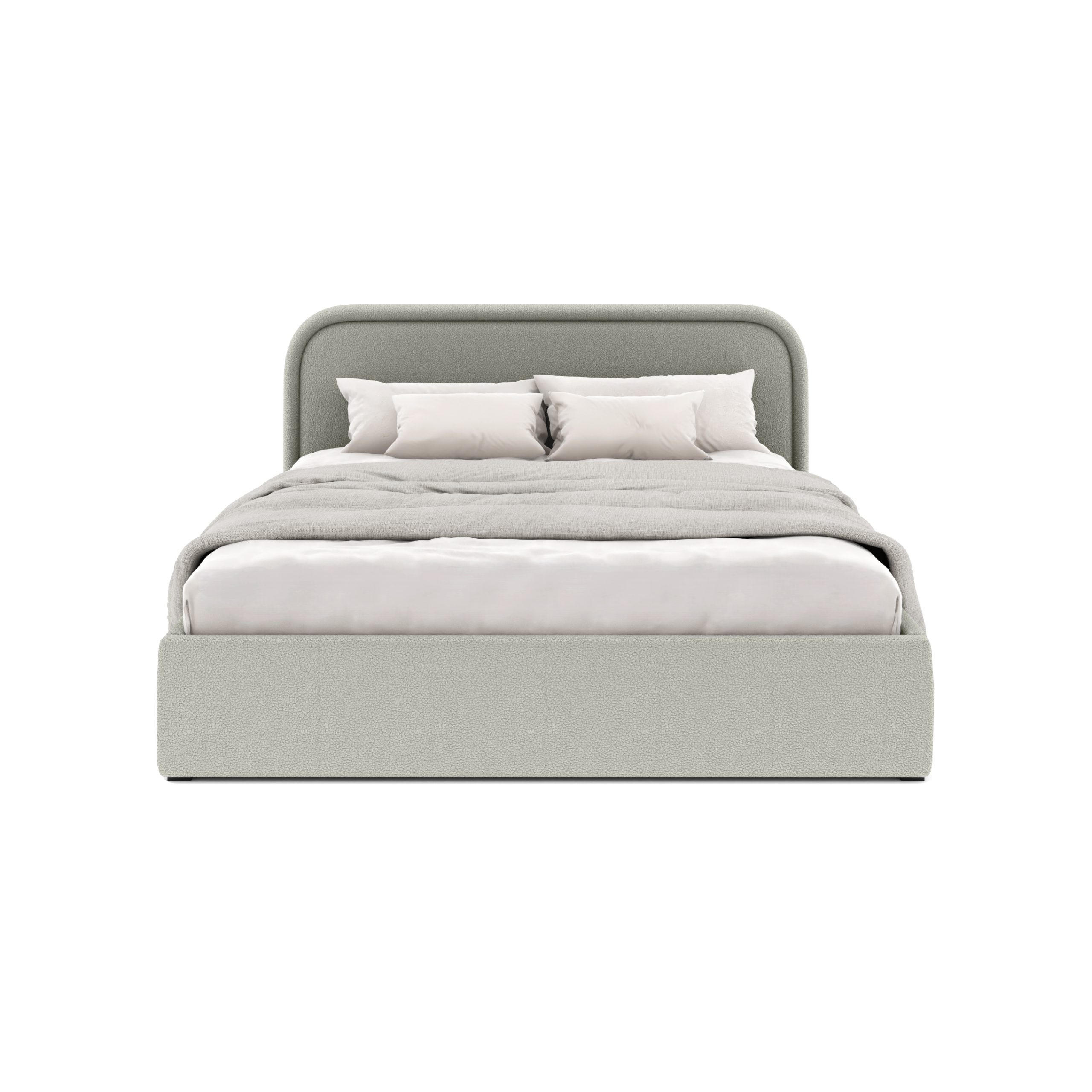 POLSTERBETT Juko 140x200 cm, Grau - Grau, Textil (140/200cm) - Fedve