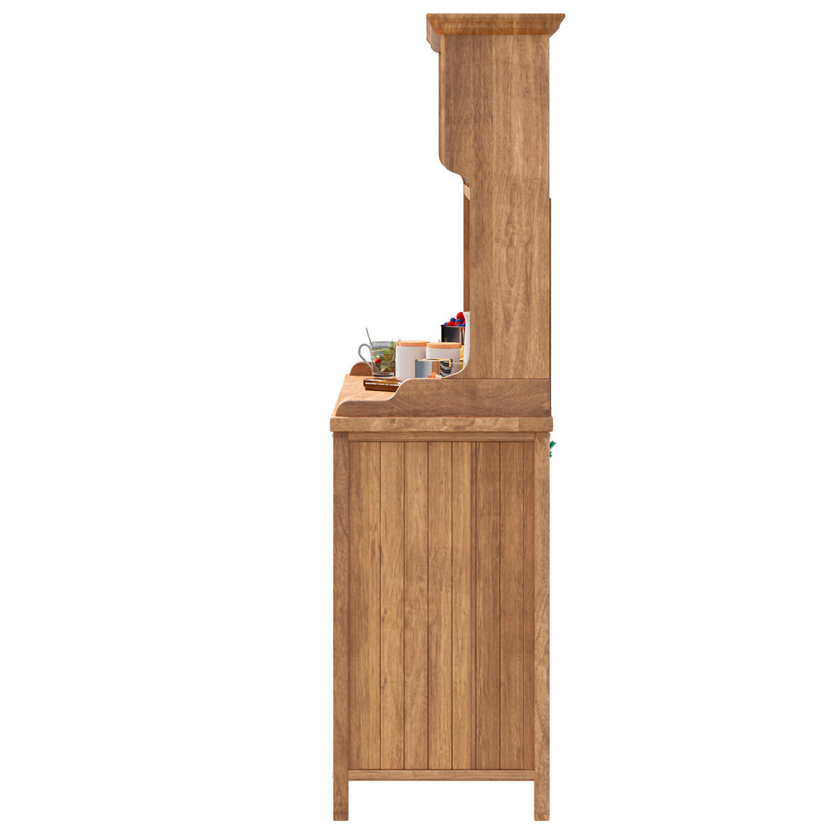 GARTENSCHRANK Massives Tannenholz Vintage - Naturfarben, Holz (50/185/120cm) - ComfortXL