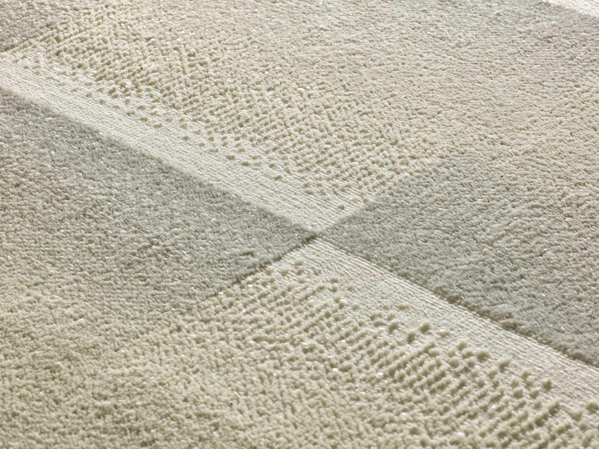 WEBTEPPICH Silber Sensation 133/190 cm - Beige/Silberfarben, Naturmaterialien/Textil (133/190cm) - Atticgo