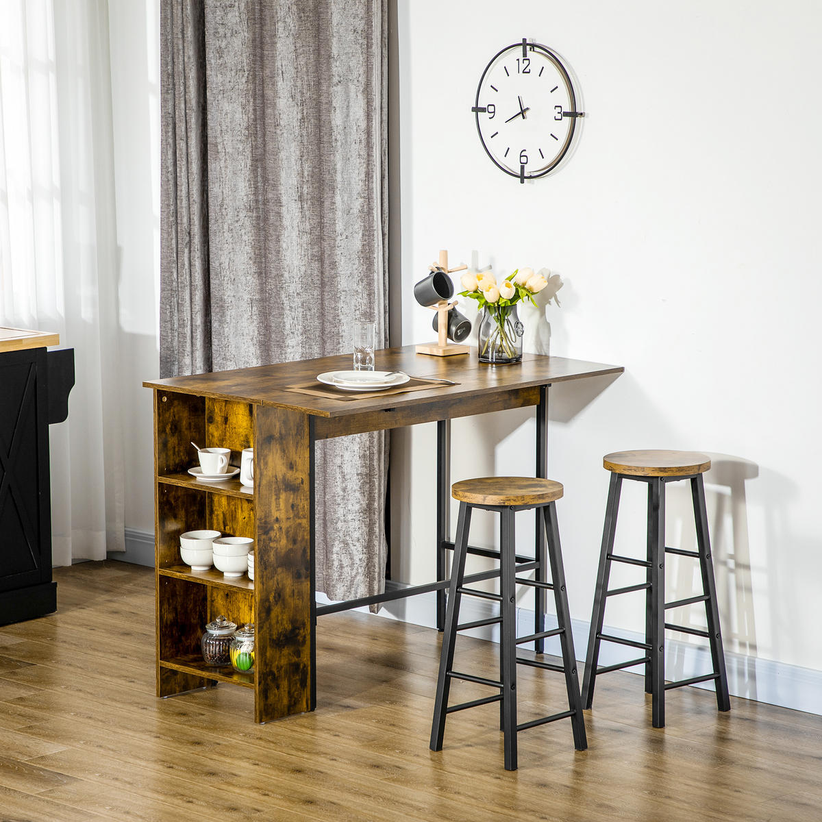 BARTISCH Rustikales Braun 1 Stück - Braun, Kunststoff (120/76/91.4cm) - GiPP