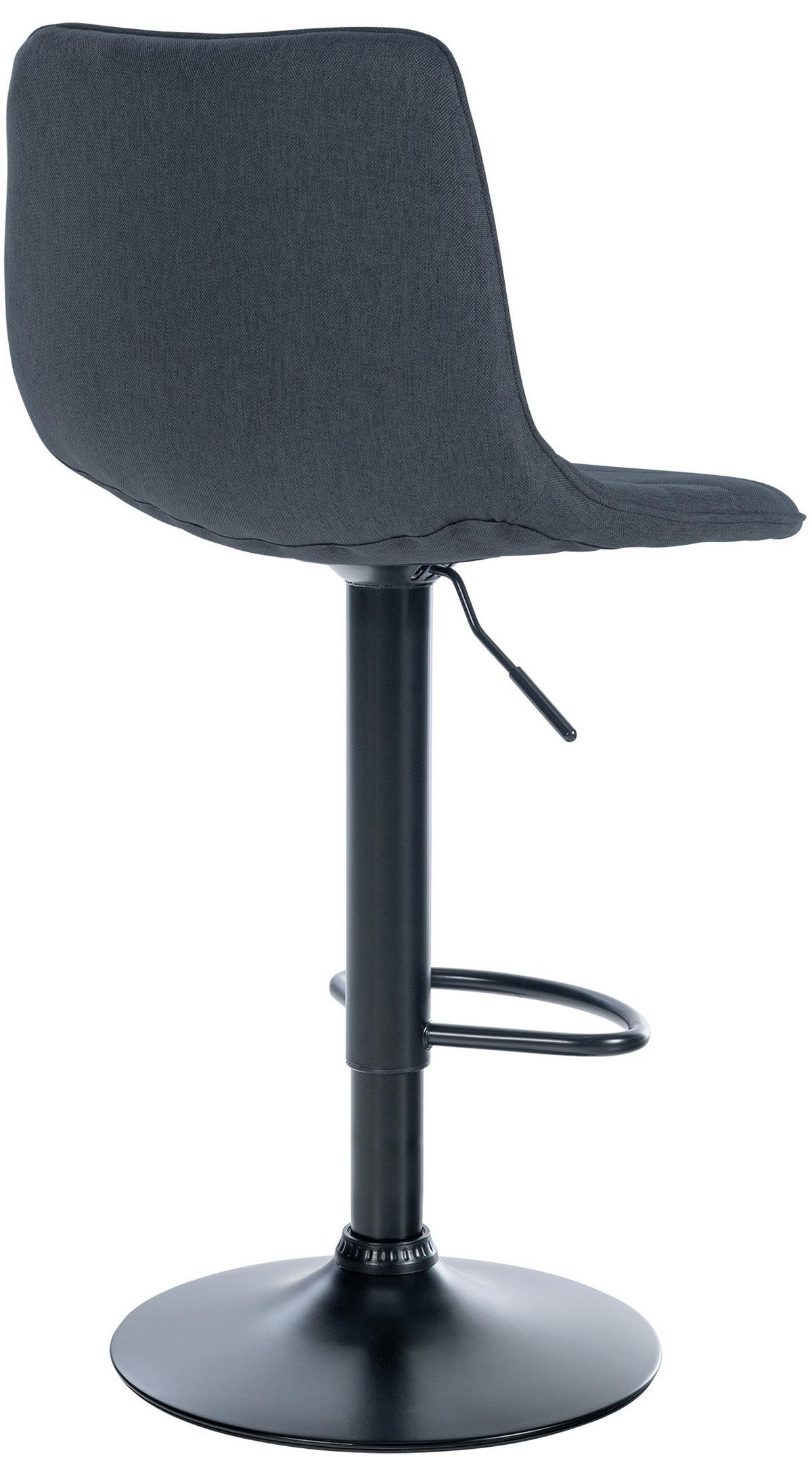 BARHOCKER Stoff dunkelgrau - Dunkelgrau/Schwarz, Textil/Metall (45/89/46cm) - CLP