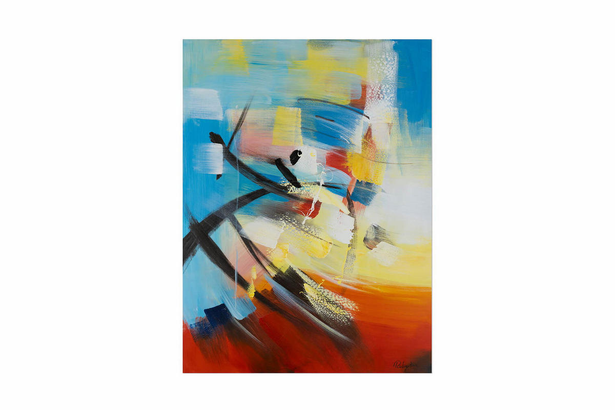 ACRYLBILD HANDGEMALT 75/100 cm - Multicolor, Holz/Textil (75/100cm) - KUNSTLOFT