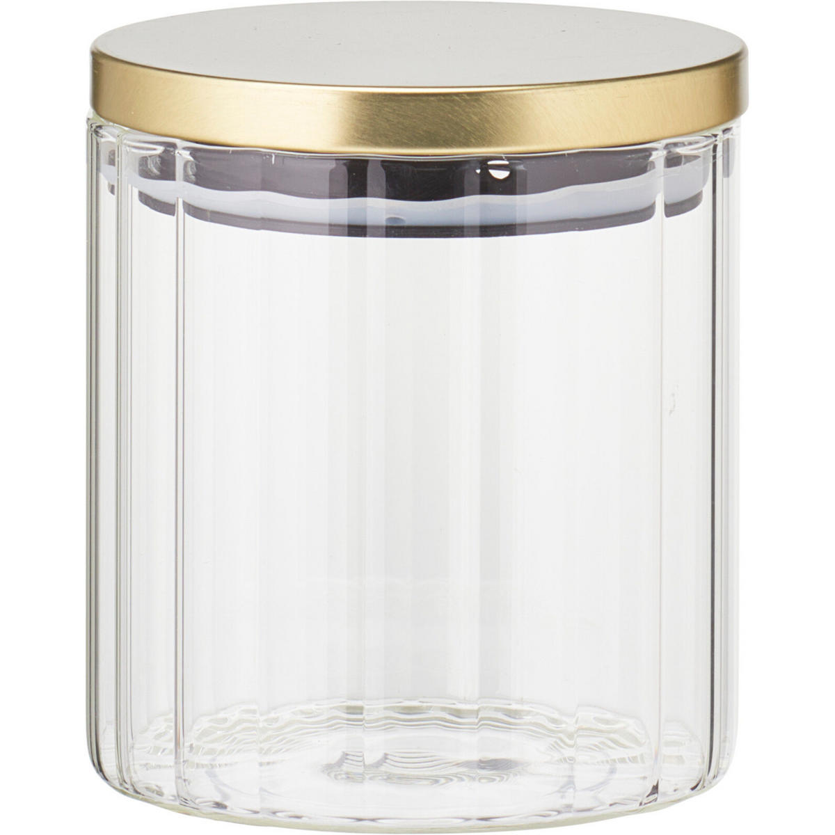 GLASGEFÄSS Goldener Deckel - Transparent, Glas (10/11/10cm) - Home Styling Collection