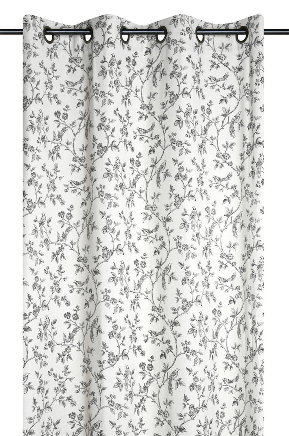 FENSTERVORHANG Leinen-Effekt Rita 135/260 cm - Weiß, Naturmaterialen (140/260cm)