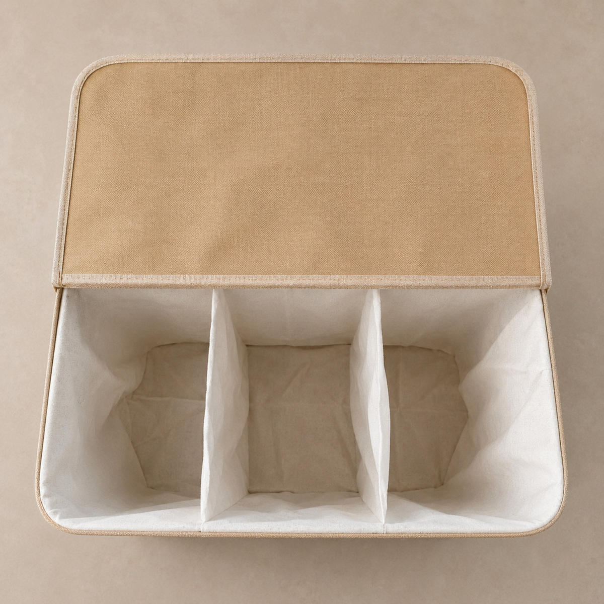 WÄSCHEKORB aus Bambus 63/43/60 cm - Beige, Naturmaterialien (43/60/63cm) - NUXIO