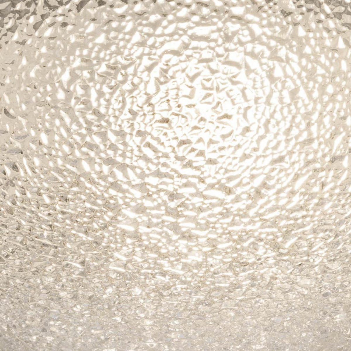 LED DECKENLEUCHTE TRIA I Weiß Glas geeist - Weiß, Glas (25/25/8cm) - Globo Lighting