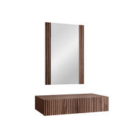 SCHMINKTISCH Tacos - Braun, Holzwerkstoff (80/17/42cm) - MIRJAN24