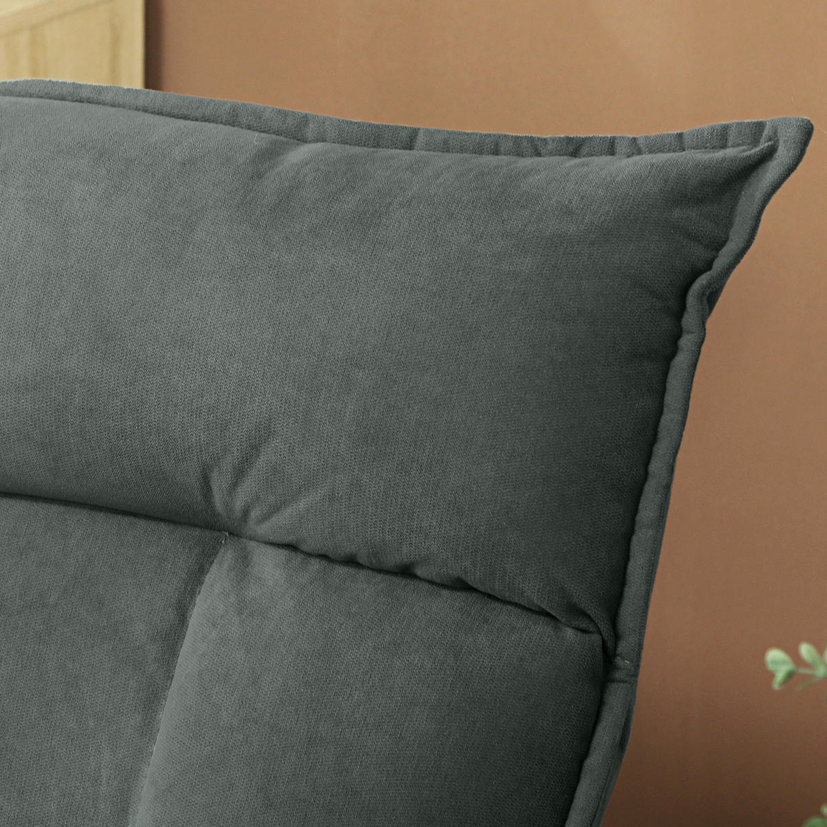 BODENSESSEL DE-06491 5-fach verstellbare Rückenlehne, drehbar Dunkelgrau - Dunkelgrau, Holz/Textil (62/95/70cm) - ComfortXL