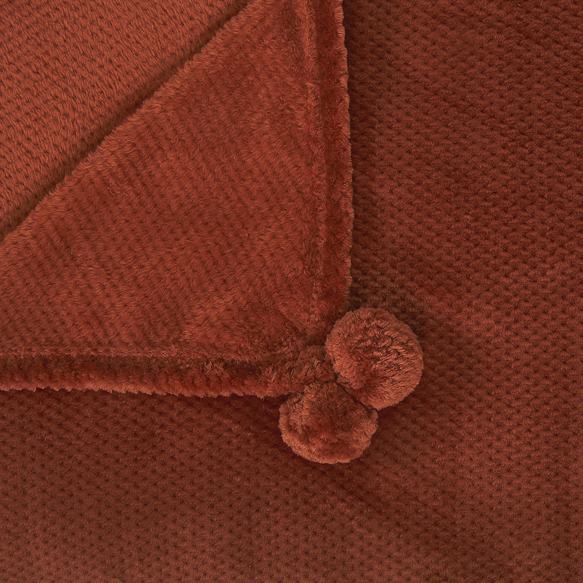 DECKE Goldbraun Saitler 220/200 cm - Braun, Textil (200/220cm) - Beliani