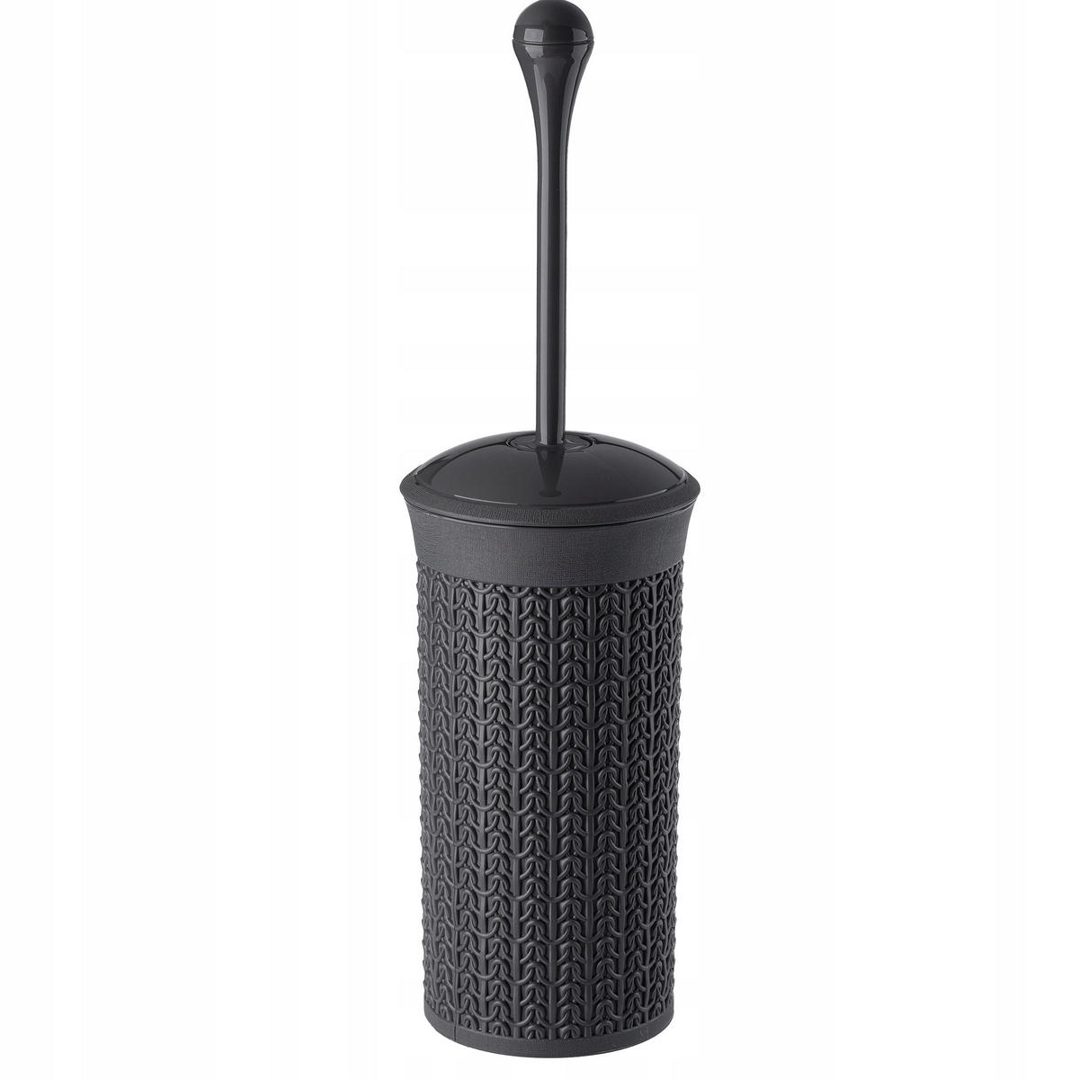 TOILETTENBÜRSTE mit Behälter, 40 cm, Graphit - Graphitfarben, Kunststoff (10/40cm) - KADAX