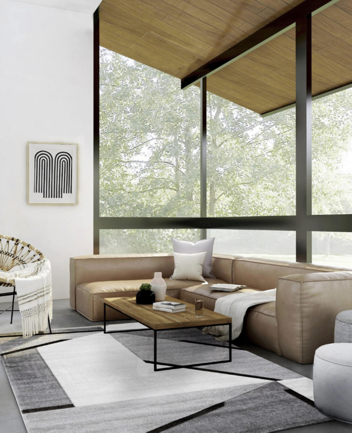 TEPPICH modern Flachgewebe TEMPO Grau 120 x 170 cm - Grau, Textil (120/170cm) - Novatrend