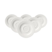 ESPRESSOUNTERTASSEN Levi weiß ø 12,5 cm 6er Set - Weiß, Keramik (12.5cm) - Ritzenhoff Breker