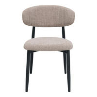 ESSZIMMERSTUHL 2er Set aus Stoff, taupe - Taupe, Textil (52/77/56cm) - Giga Meubel