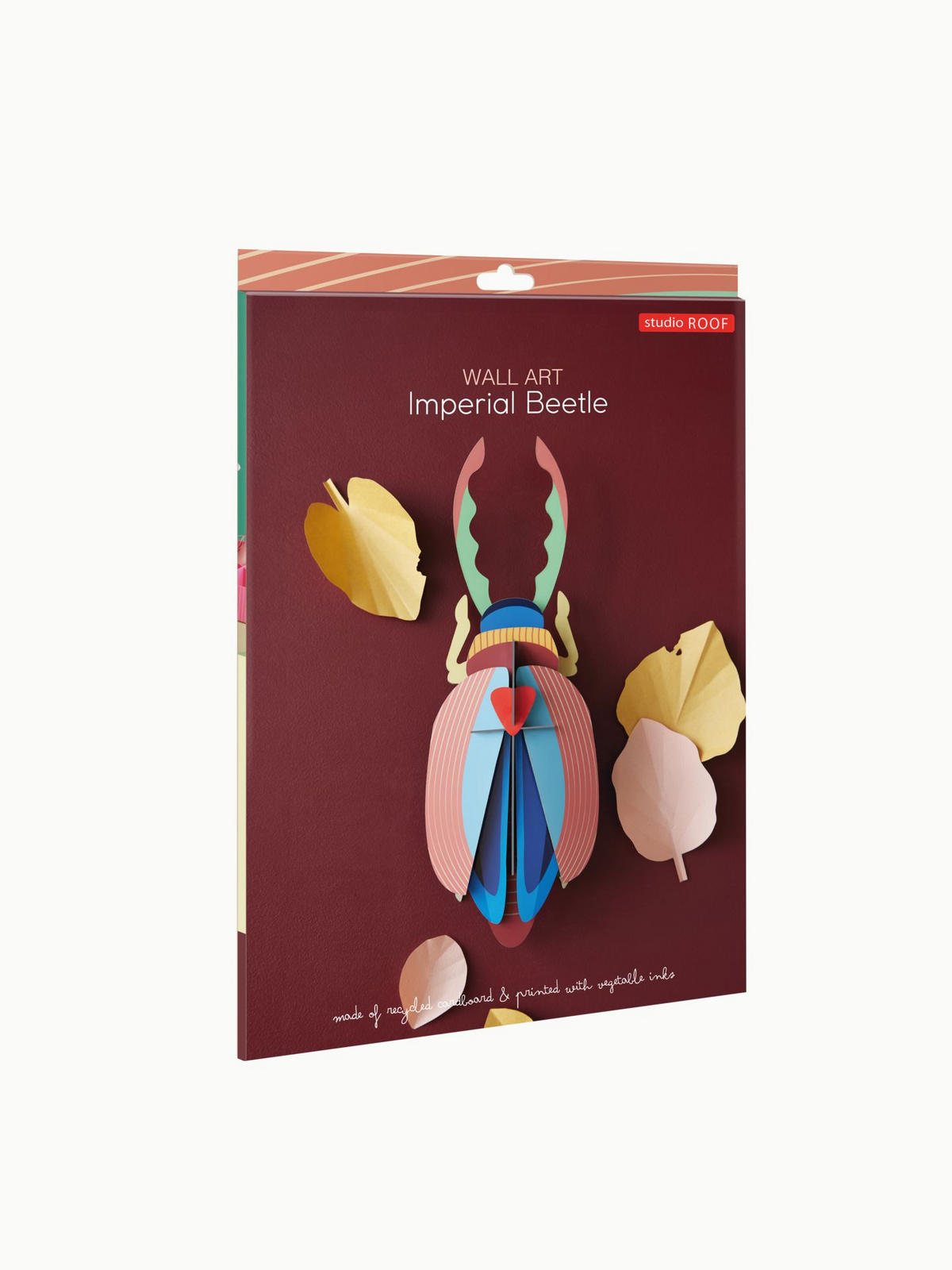 WANDDEKO Geweihkäfer mit Kamm 7.5/38 cm - Multicolor, Wellpappe (7.5/38/13cm) - KUNSTLOFT