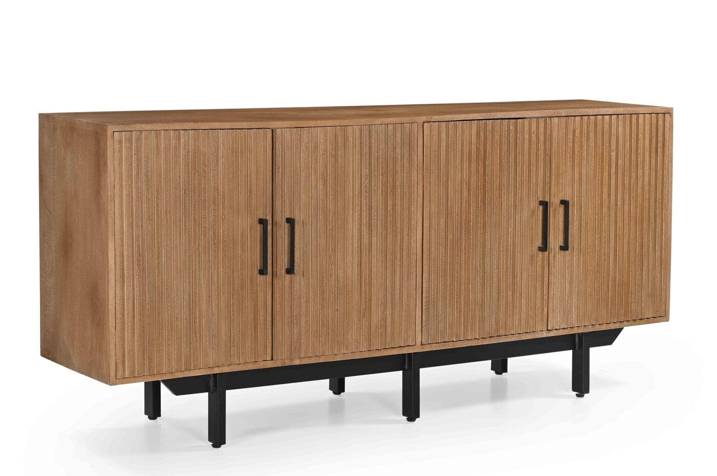 KOMMODE 180x40x80 aus Mangoholz, natürlich - Braun, Holz (180/80/40cm) - Giga Meubel