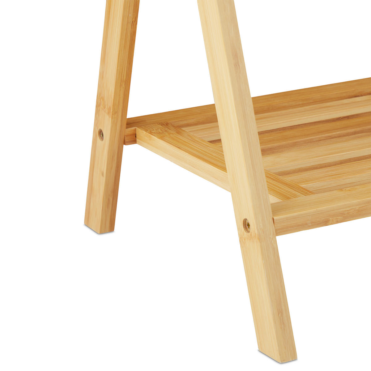 HANDTUCHHALTER - Hellbraun, Holz/Metall (58.5/87/36cm) - Relaxdays