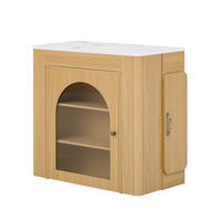 KÜCHENINSEL mit ausziehbarer Tischplatte DE-39555 Natur - Naturfarben, Holzwerkstoff (83/77/39.6cm) - ComfortXL