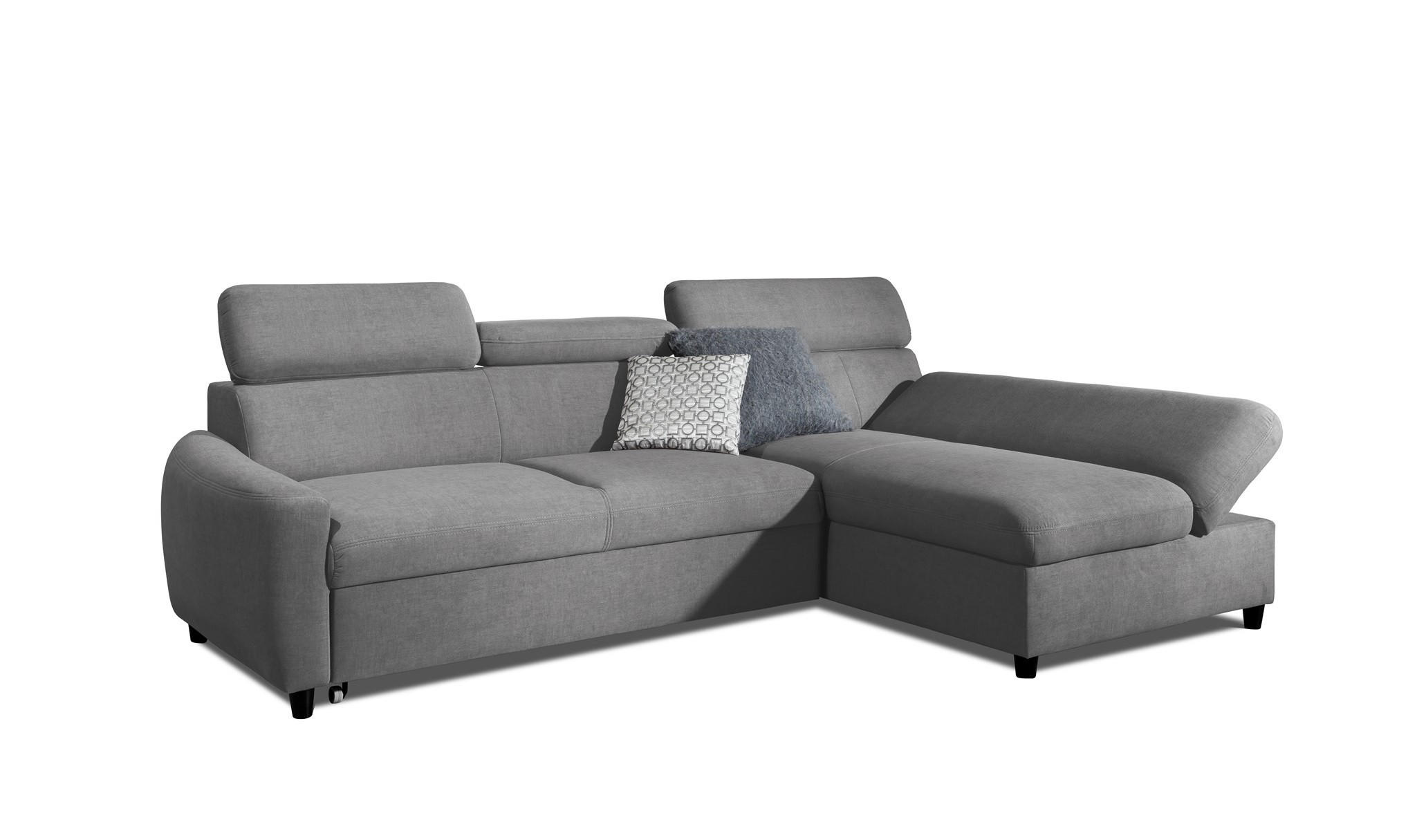 ECKSOFA Schlafsofa Anton Xs In Esito - Grau, Holzwerkstoff/Textil (170/260cm) - Fun Möbel