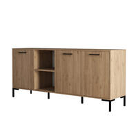 SIDEBOARD Aura Holz Länge 180 cm - Braun, Holzwerkstoff (180/45/80cm) - Concept Usine