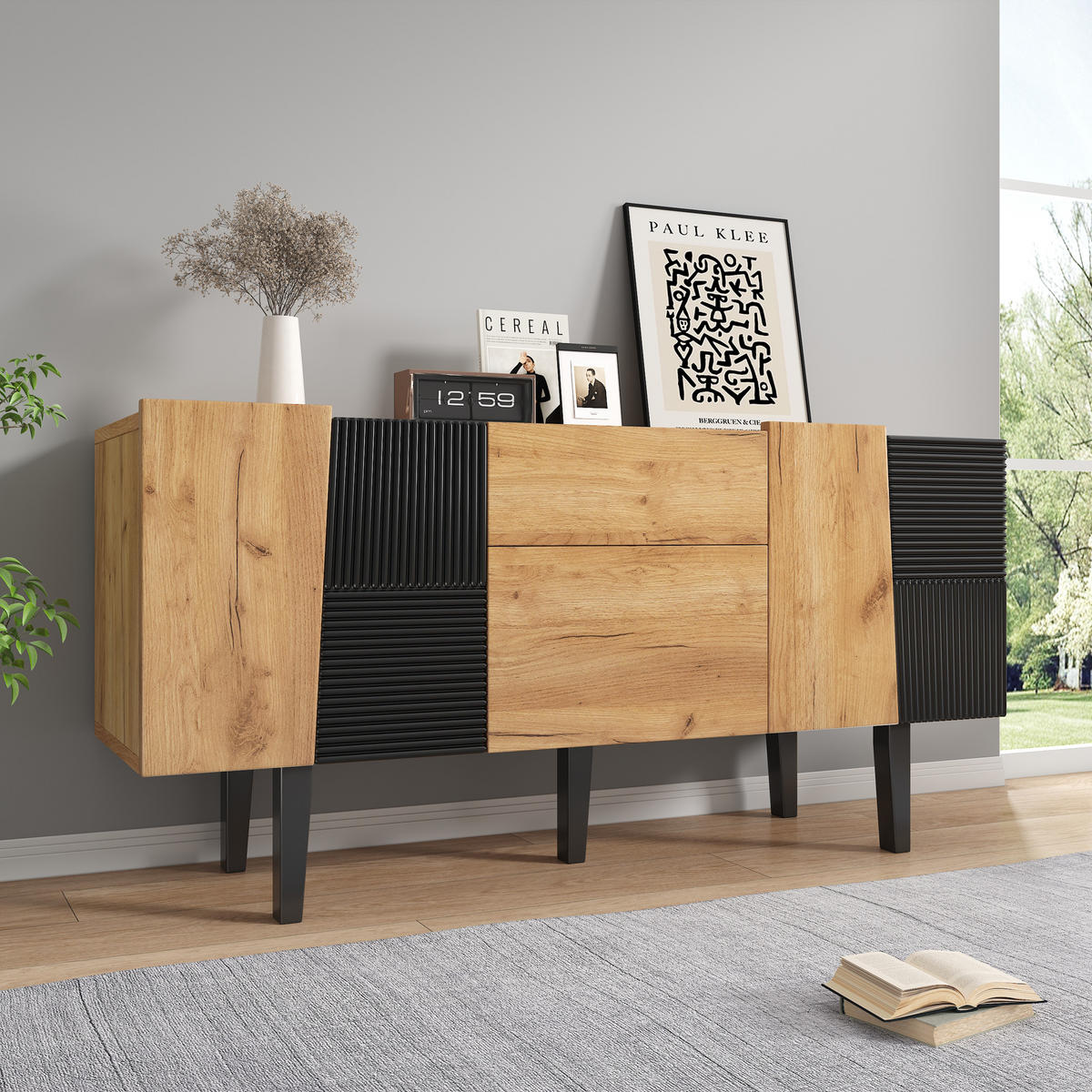 TV-SCHRANK Oak-coloured 40/140/70 cm - Eichefarben, Holz (140/70/40cm) - Urban Meuble