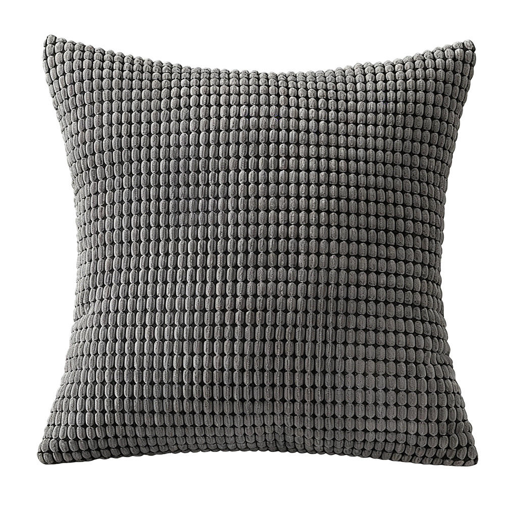 KISSENHÜLLE 45/45 cm，2er-Set - Dunkelgrau, Textil (45/45cm) - Kaket