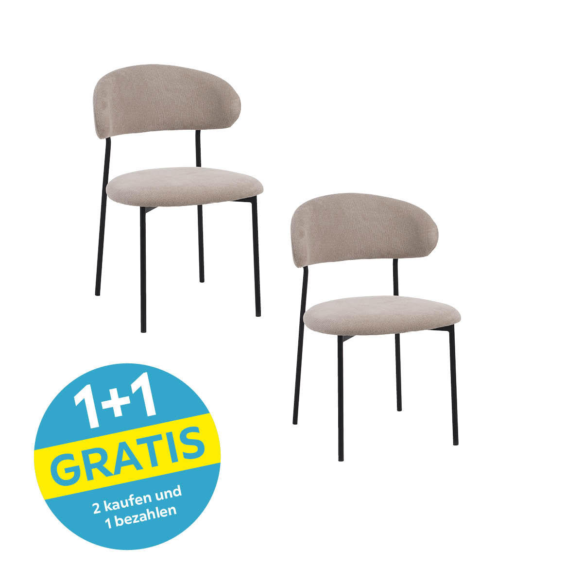 Polsterstuhl Fenja Beige