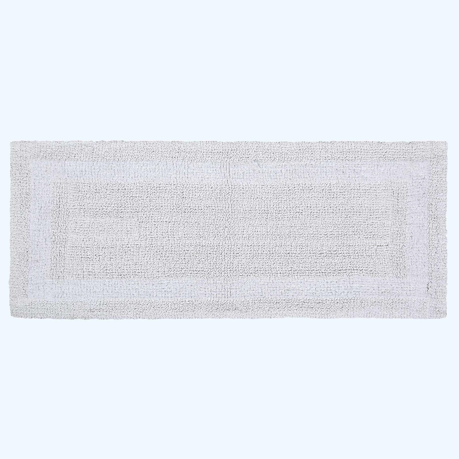 BADEMATTE 40/100 cm, 100% Baumwolle, wendbar - Weiß, Textil (40/100cm) - Homescapes