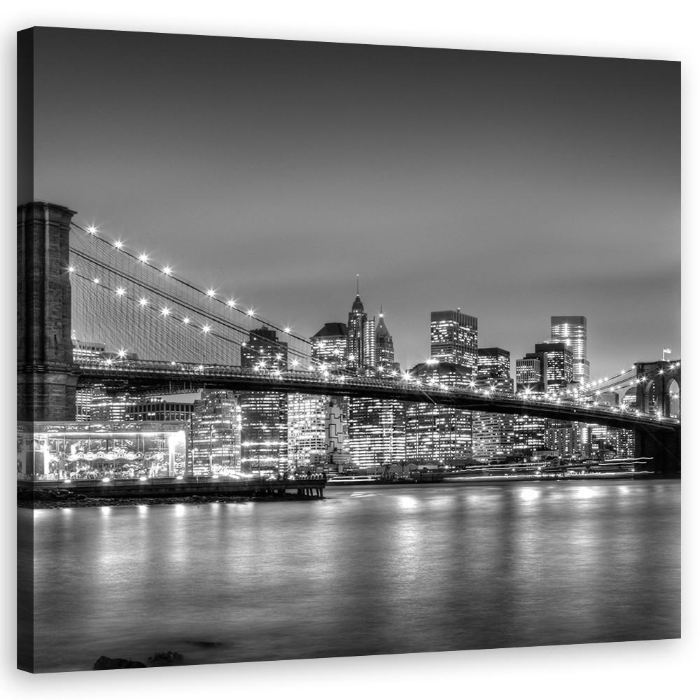 Feeby Wandbild Schwarz 40x40 cm