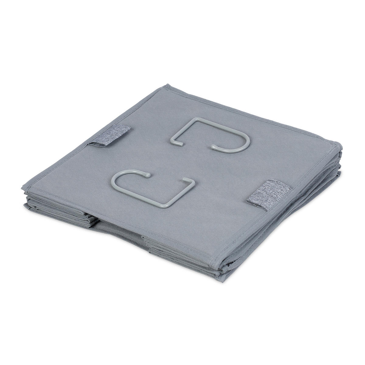 KLEIDERSCHRANK-HÄNGEREGAL - Grau, Wellpappe/Kunststoff (30cm) - Relaxdays