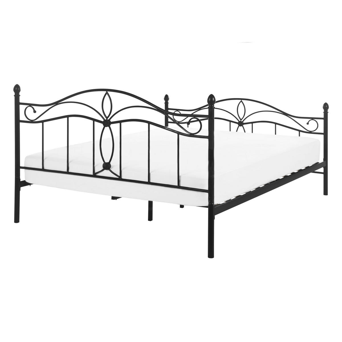 METALLBETT 140/200cm Schwarz Antlia - Schwarz, Metall (140/200cm) - Beliani