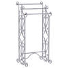 HANDTUCHSTÄNDER Antik Optik grau 45 x 90 cm Chillan - Grau, Metall (27/90/34cm) - Beliani