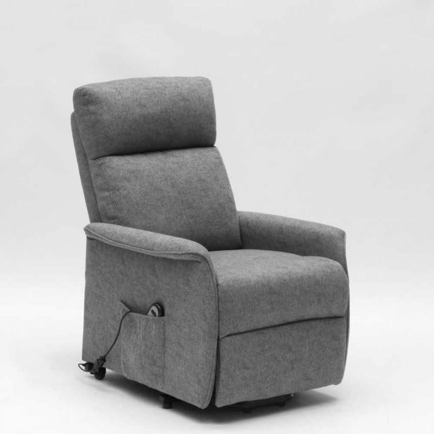 Pasmara Relaxsessel Grau 73x103x155 cm
