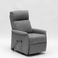 RELAXSESSEL mit Sitzlift giorgia - Grau - Grau, Textil (73/103/155cm) - Pasmara