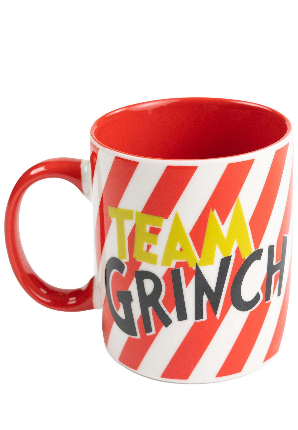 KAFFEEBCHER The Grinch Gestreift Rot /Weiß 320 ml - Multicolor, Keramik (0.32L) - United Labels