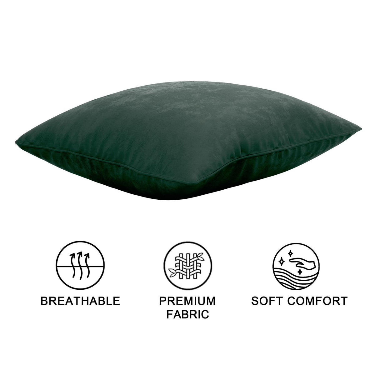 KISSENHÜLLEN-SET (2-tlg.) 40/40 cm (Grün) - Grün, Textil (40/40cm) - Intirilife