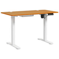 HÖHENVERSTELLBARER Schreibtisch, Natur - Naturfarben, Kunststoff (120/60/116cm) - Vinsetto