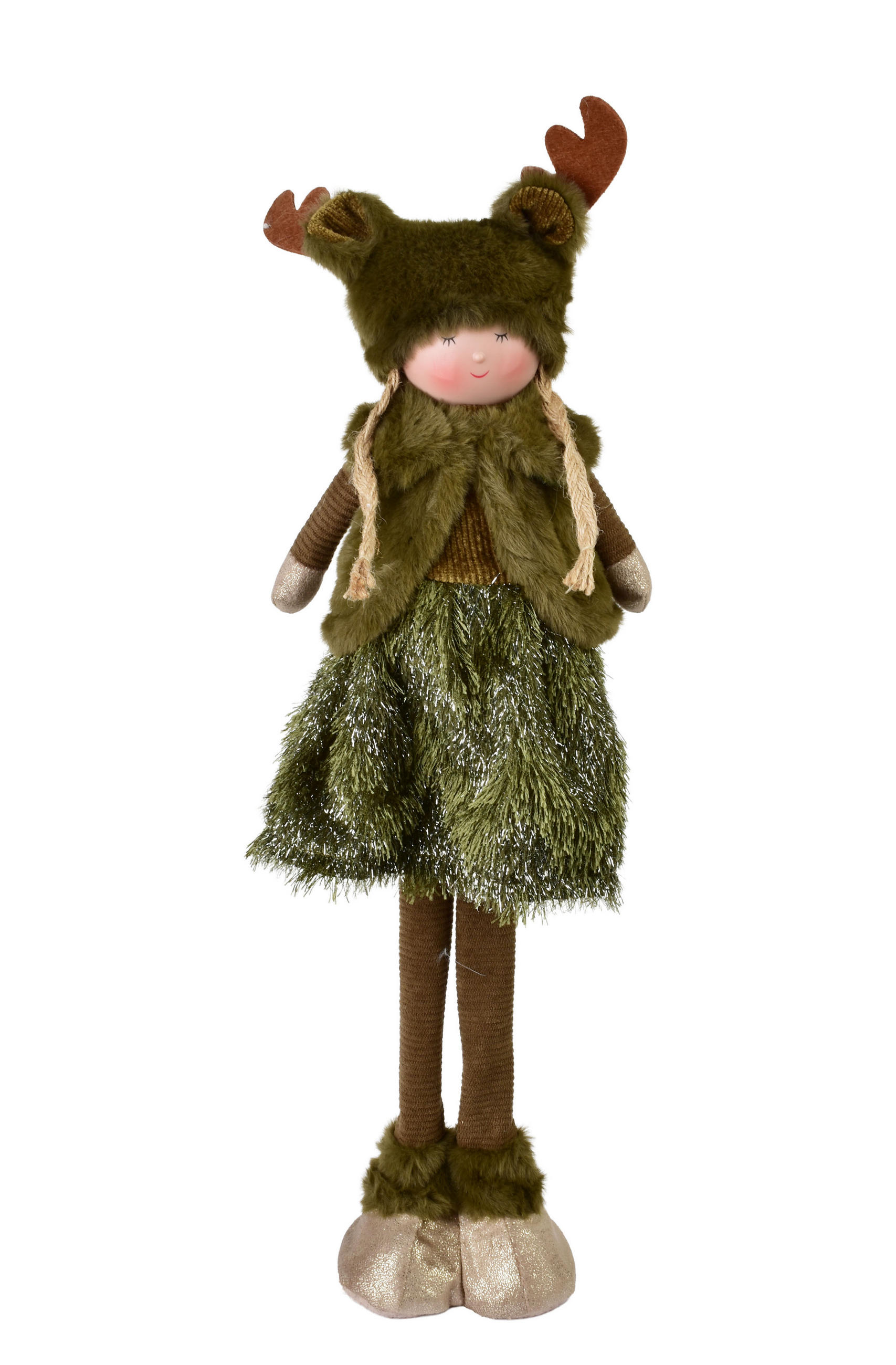 PLÜSCHFIGUR Santa Lila Grün Textil - Grün, Textil (12/55/17cm) - Mondex