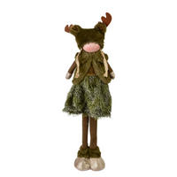 PLÜSCHFIGUR Santa Lila Grün Textil - Grün, Textil (12/55/17cm) - Mondex
