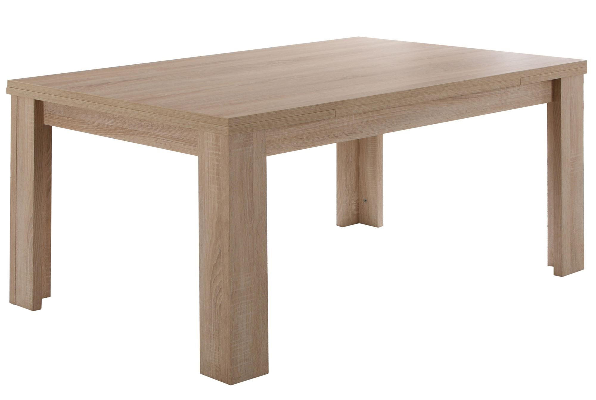 ESSTISCH ausziehbar Eddy 180 x 90 x 78 Esszimmertisch Eiche Sägerau - Sonoma Eiche, Holz (180/90/78cm) - 58aufmkessel