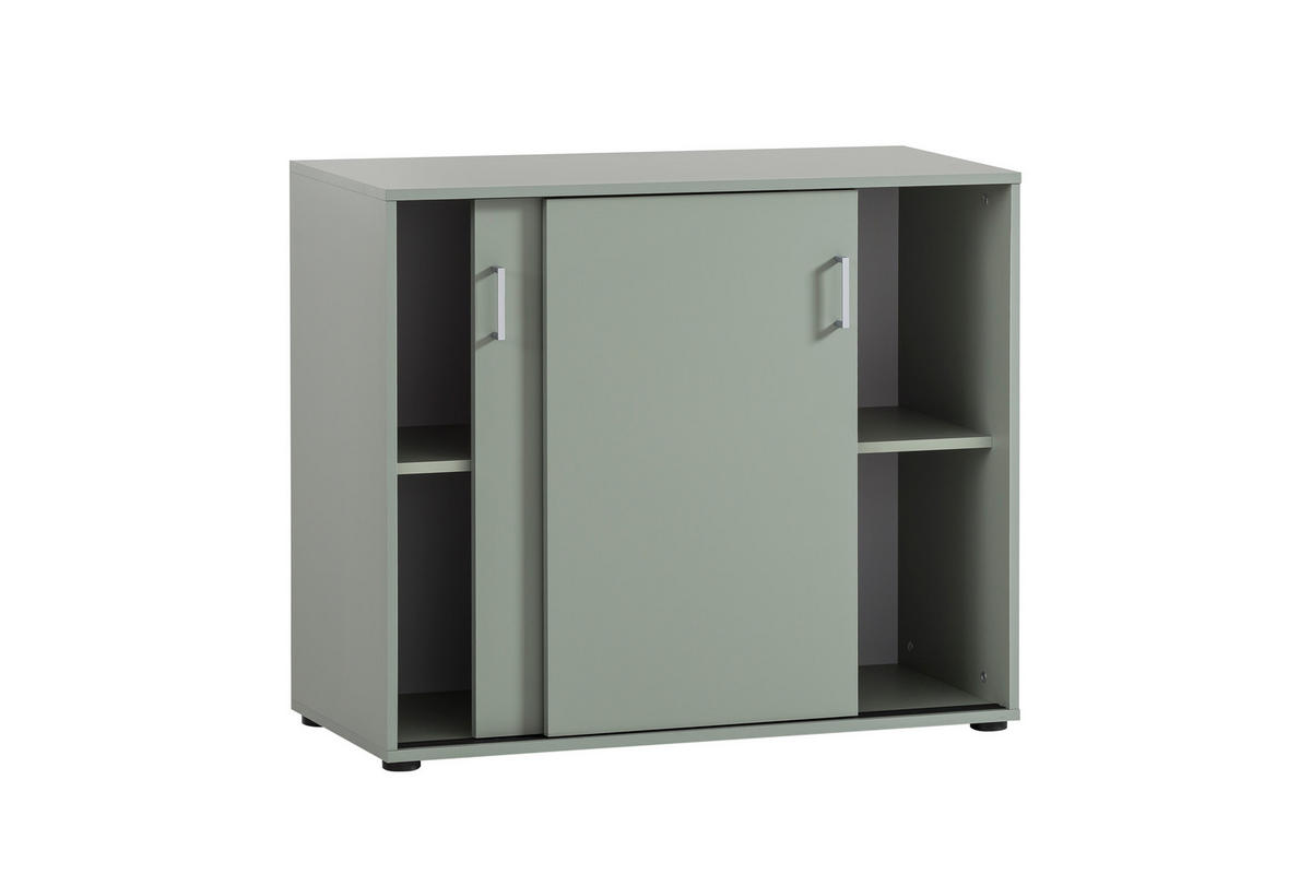 AKTENSCHRANK Fox 84x100x41 cm 2 Schiebetüren Pistazie - Grün, Holz (100/84/41cm) - PROREGAL