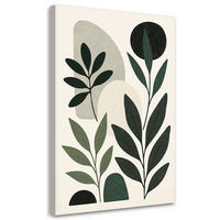 LEINWANDBILD Natur und Botanik 80x120cm - Grün, Textil (80/120cm) - Feeby