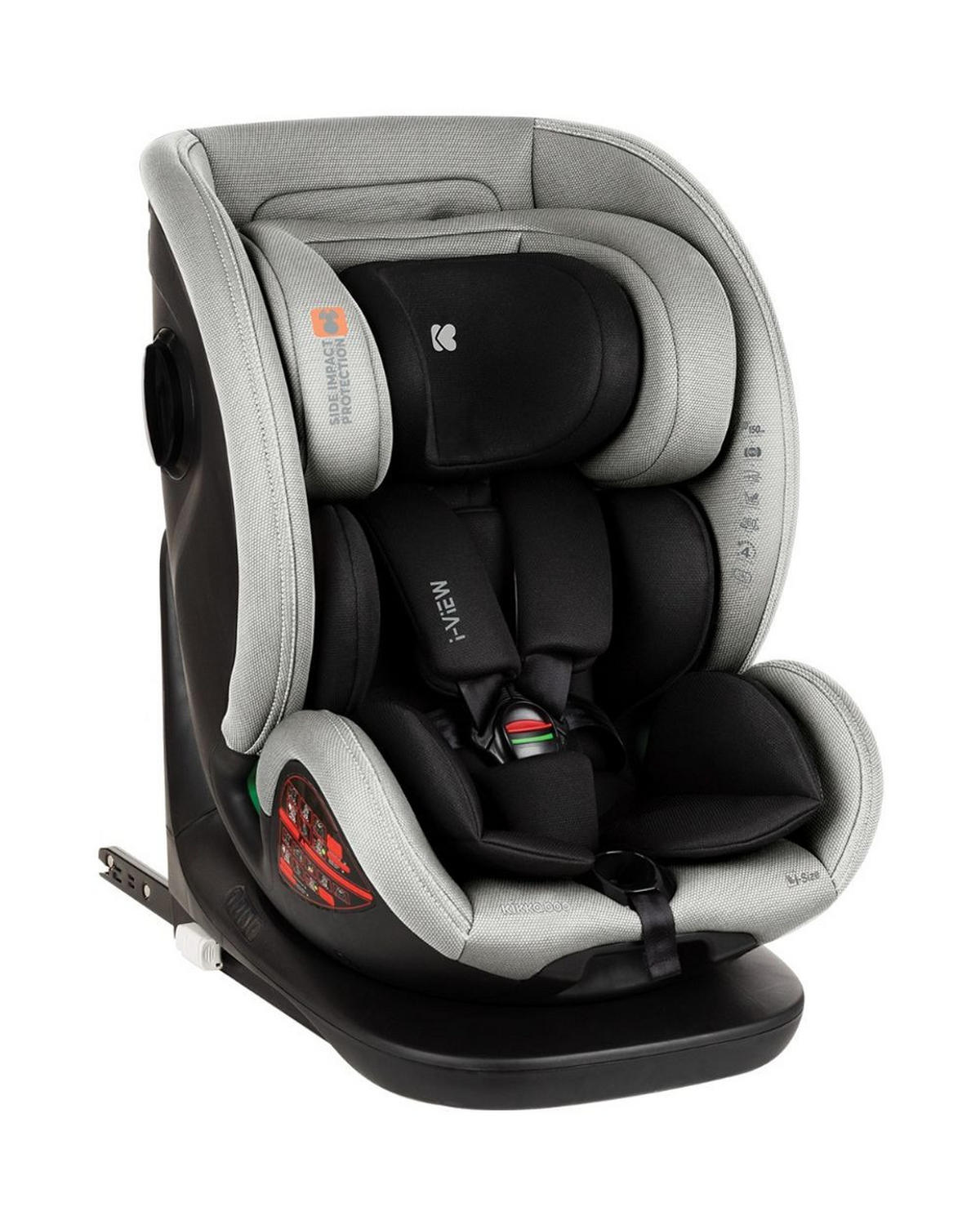 KINDERSITZ i-View i-Size hellgrau (40-150cm) Isofix Top Tether 360-Grad-Drehung - Grau, Kunststoff (44/57/53cm) - Kikka boo