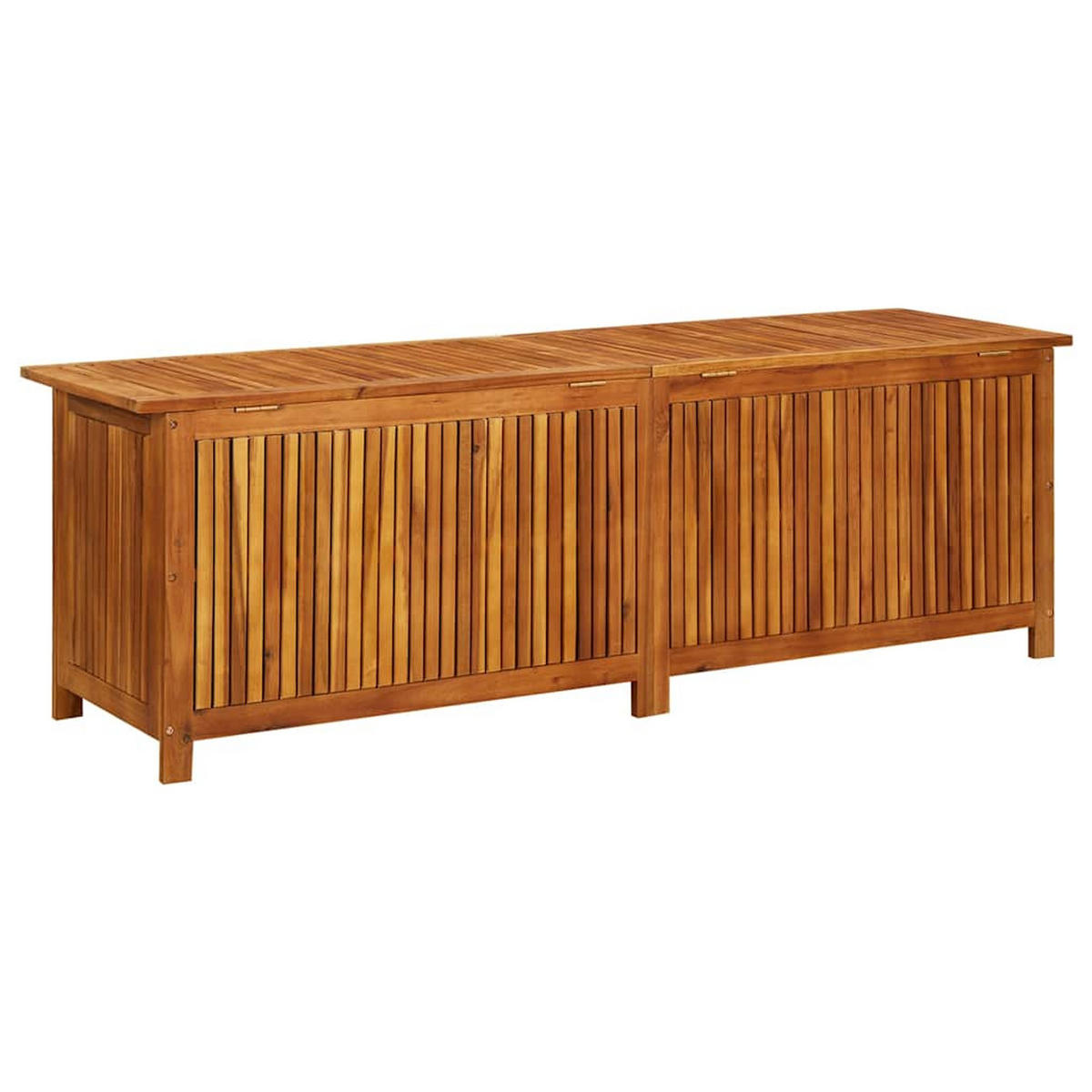 GARTEN-AUFBEWAHRUNGSBOX 175/50/58 Cm Massivholz Akazie - Akaziefarben, Holz (175/58/50cm) - vidaXL