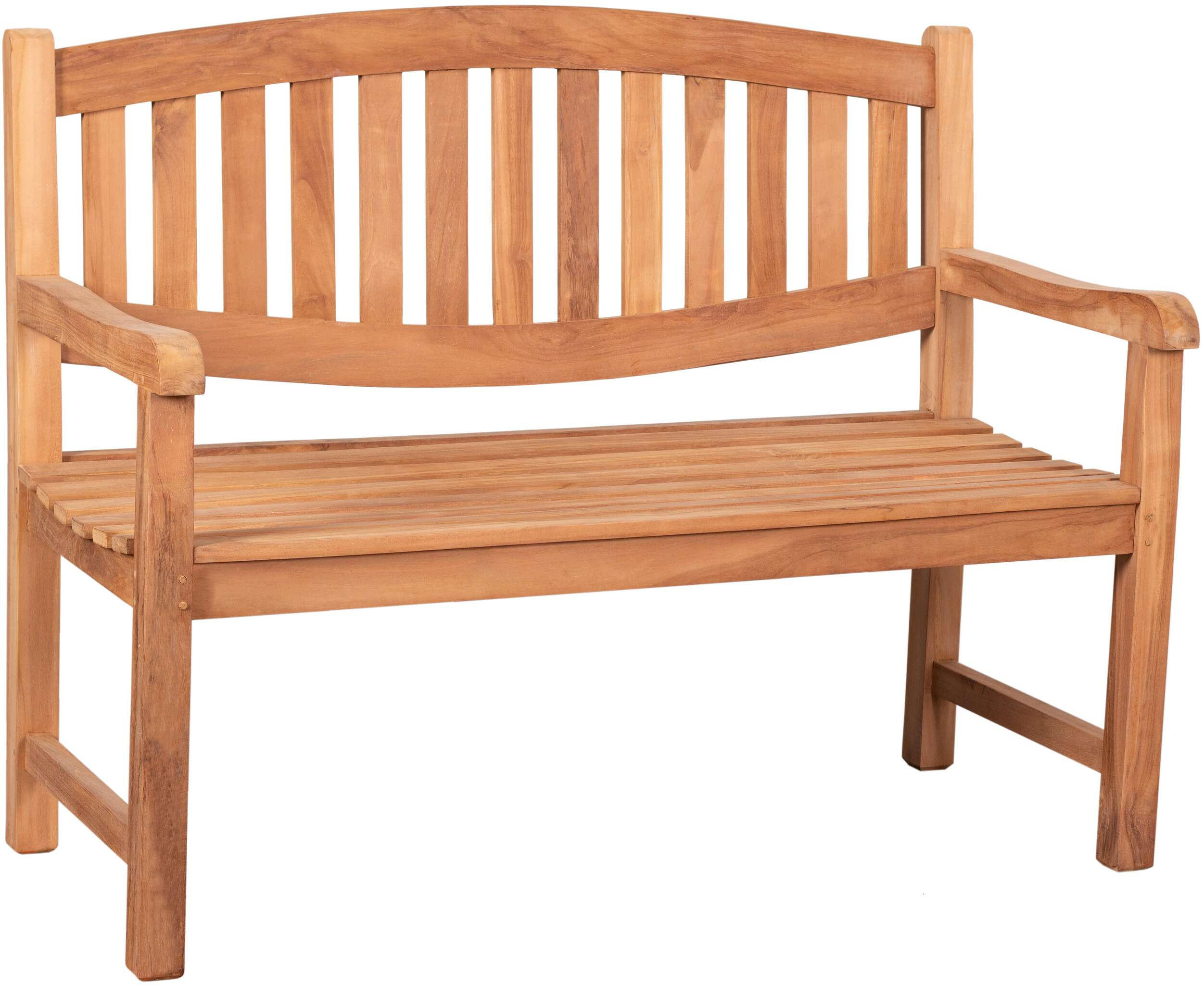 GARTENBANK Bradford - Naturfarben, Holz/Metall (120/94/54cm) - Mr. Deko