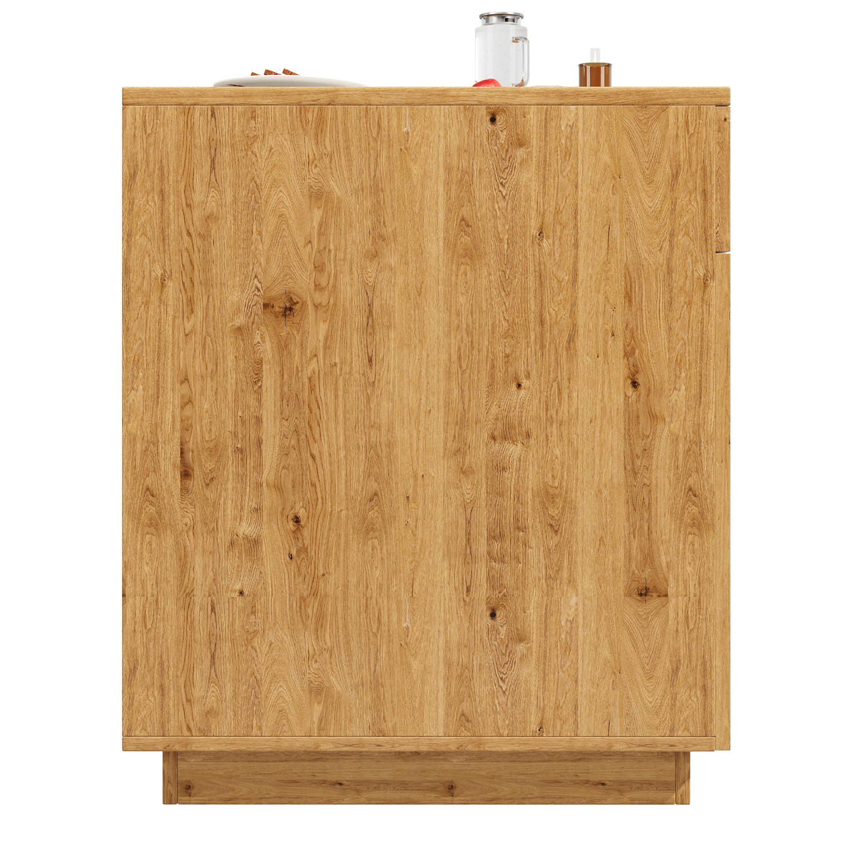 KÜCHENINSEL ausziehbar 122-195/70/93,5 cm mit LED DE-39586 Eichen-Optik - Naturfarben, Holzwerkstoff (122/93.5/70cm) - ComfortXL