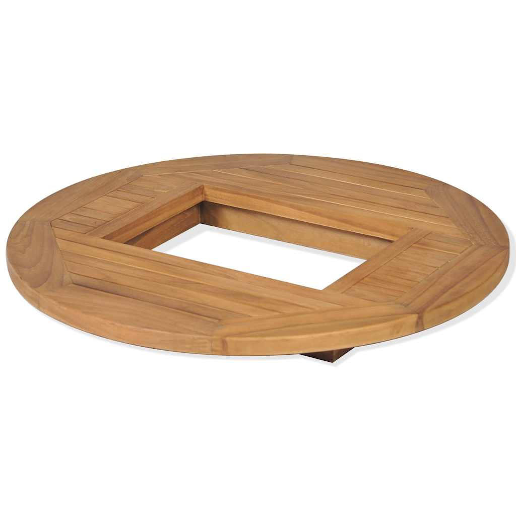 BIERKASTENTISCH Teak 70 Cm - Braun, Holz (70/70/7.5cm) - vidaXL