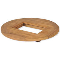 BIERKASTENTISCH Teak 70 Cm - Braun, Holz (70/70/7.5cm) - vidaXL