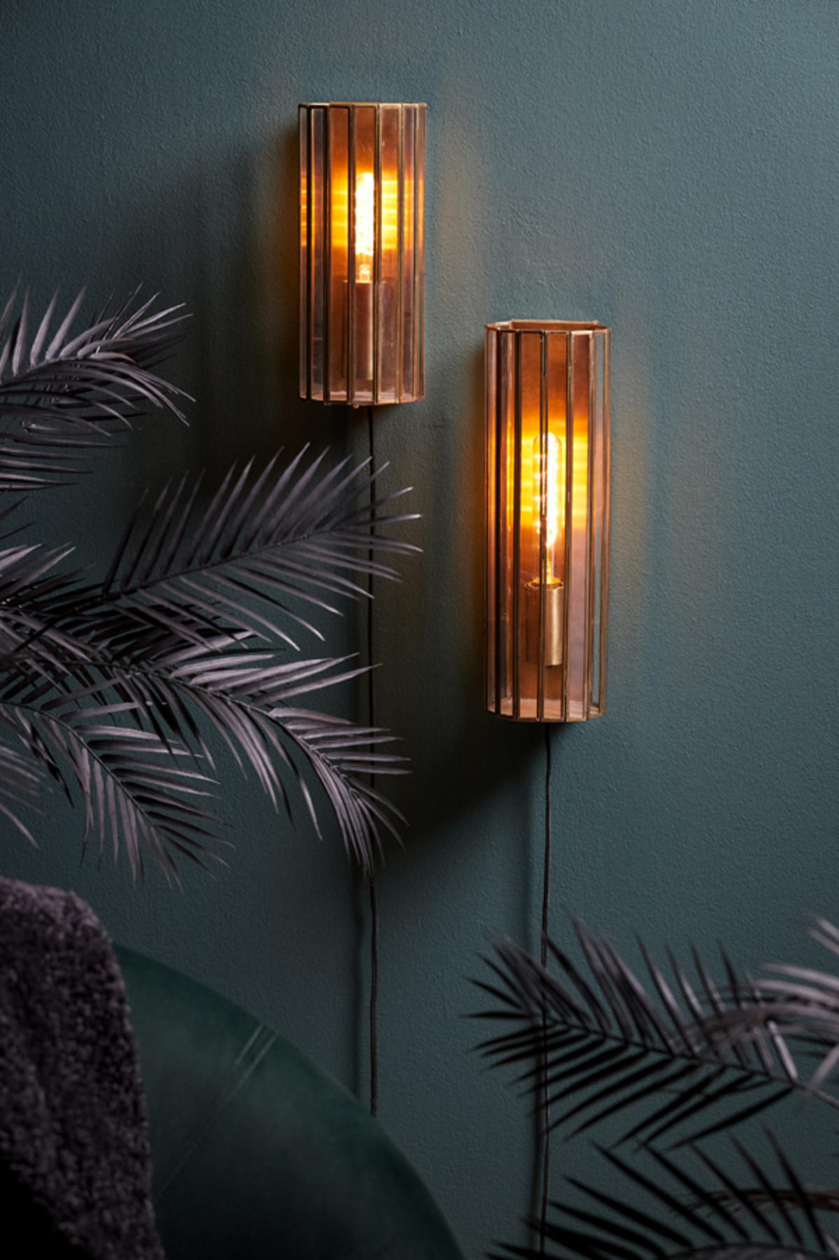 WANDLEUCHTE Strøby Bronze Ø14/30,5 cm - Bronzefarben, Metall (13/30.5/14cm) - Light & Living